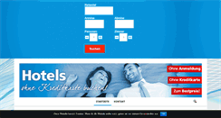 Desktop Screenshot of hotels-ohne-kreditkarte.de